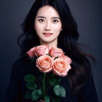 Katherine Xu with Geomembrane