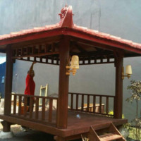 Gazebo Kayu Kelapa Minimalis
