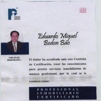 Avaluos/BienesRaices Bedon Bao