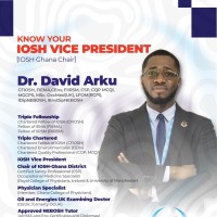 Dr David Arku. Triple Fellow, Triple Chartered Mgcps,Msc. Occmed(Uk),Cfiosh,Csp