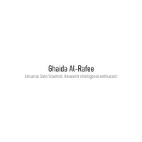 Ghaida Alrafee
