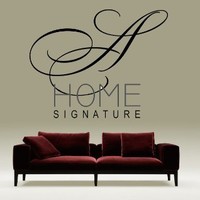 Ahad Homesignature