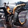 Just A Raptor Riding American With A Chainsaw