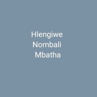 Hlengiwe Nombali Mbatha
