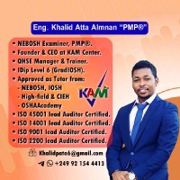 Khalid Atta Almnan, CFPS®, IDipNEBOSH, PMP®, CertIOSH
