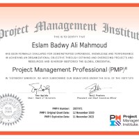 Eslam Mahmoud, Pmp ®